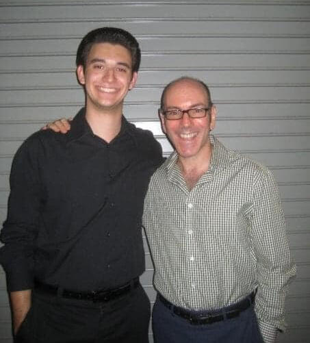 With composer Ricky Ian Gordon