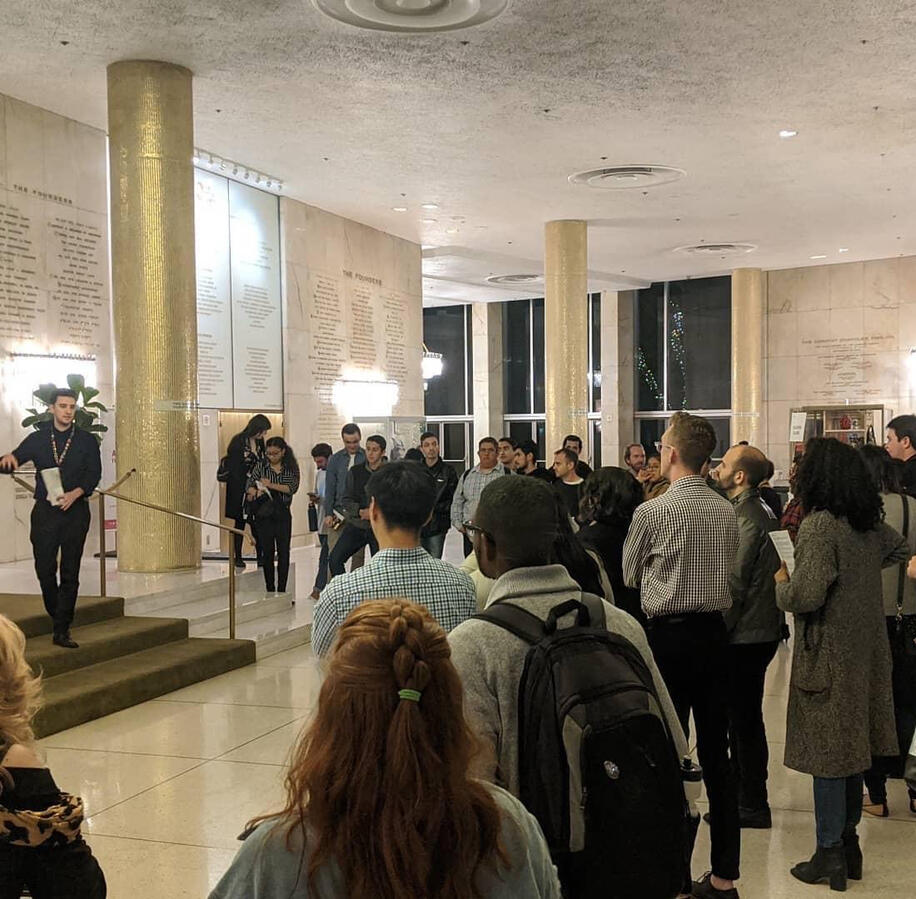 Hosting college students and professors at the Dorothy Chandler Pavilion/LA Opera