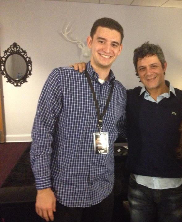 With Spanish megastar Alejandro Sanz