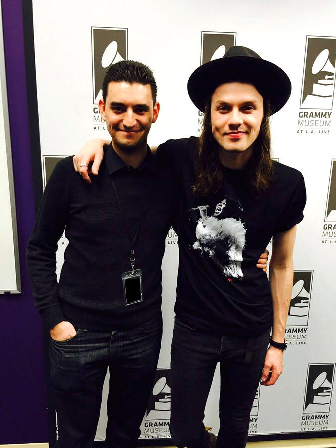 With singer-songwriter James Bay